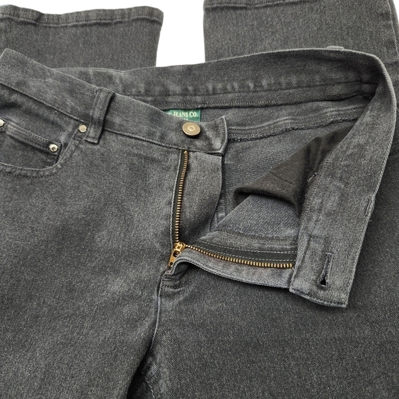 Ralph Lauren Boot Cut Jeans Charcoal Gray, Size 6 Petite - Picture 5 of 13